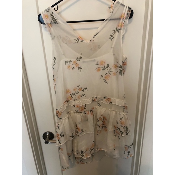 Abercrombie & Fitch White Floral Ruffle Dress - Picture 3 of 3
